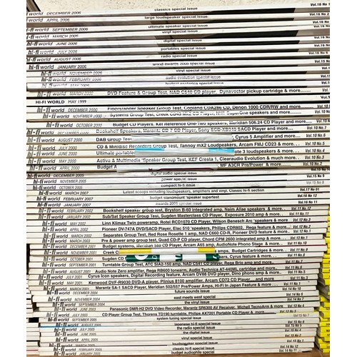 710 - LARGE QUANTITY OF HI-FI MAGAZINES, MOSTLY HI-FI WORLD AND HI-FI NEWS CIRCA 2000-2015. 2 TRAYS