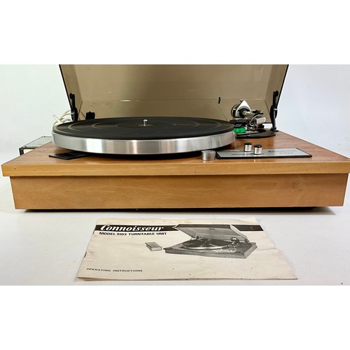 1134 - CONNOISSEUR BD 103 RECORD DECK WITH SME PICK UP ARM AND BOX FOR MODEL 3009 SERIES II PICK UP ARM