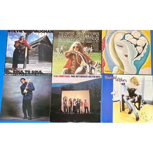 894 - GOOD SELECTION OF BLUES AND BLUES ROCK LP’S INC. ERIC CLAPTON, ROBERT CRAY, FLEETWOOD MAC, A SUN REC... 