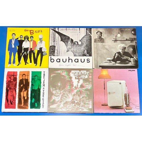 895 - GOOD SELECTION OF INDIE, POST PUNK, GOTH LP’S IN CARRY CASE INC. THE SMITHS, PSYCHEDELIC FURS, THE C... 