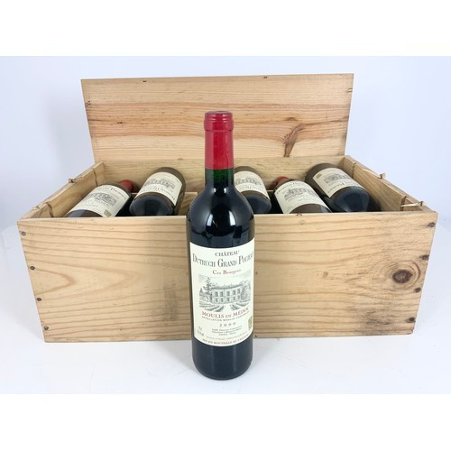 135 - CHATEAU DUTRUCH GRAND POUJEAUX, MOULIS EN MEDOC GRAND VIN DE BORDEAUX, 2000, CASE OF 12 BOTTLES