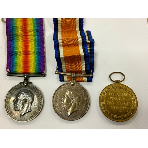 169 - 32533 PTE. ARTHUR GEORGE HANN HAMPSHIRE REGIMENT 1914-18 WAR MEDAL, TOGETHER WITH WAR AND VICTORY ME... 