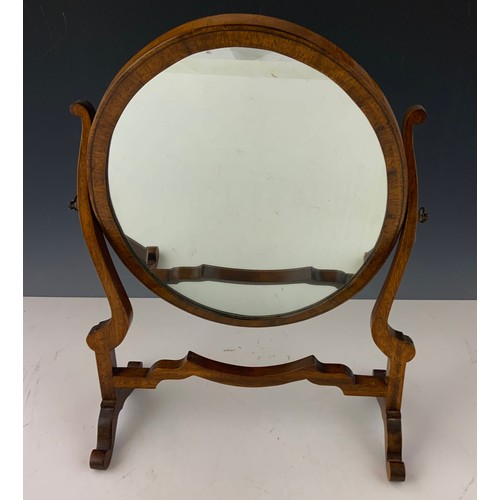 87 - OVAL DRESSING TABLE MIRROR