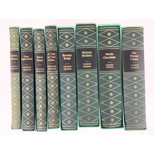 106 - FOLIO SOCIETY 16 CHARLES  DICKENS NOVELS WITH COVERS