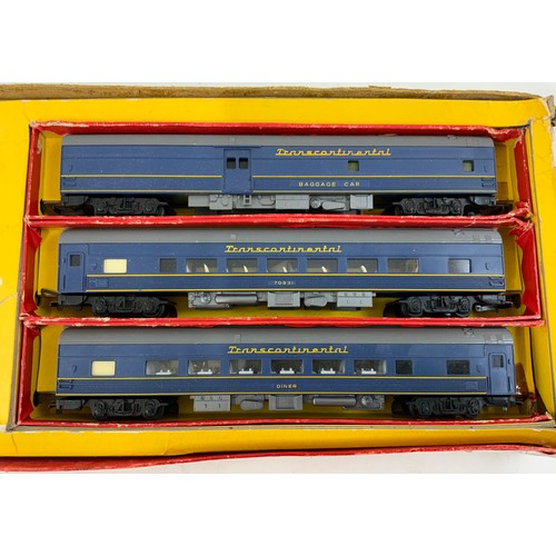 389 - TRIANG PART BOXED RS 34 TRAIN SET WITH CONTINENTAL BO-BO AND 4 COACHES