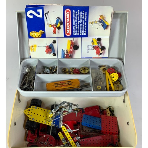 62 - BOX MIXED MECCANO, VARIOUS COMPONENTS