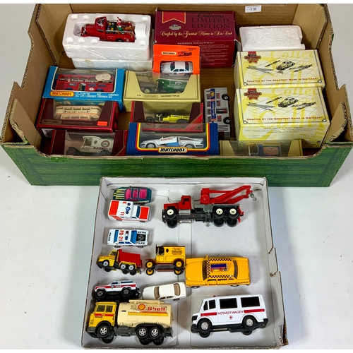 116 - MATCHBOX DIECAST SELECTION, K-15 THE LONDONER BUS, YESTERYEARS, PRESTON TRAMS, K162, PLUS SOME U/B I... 