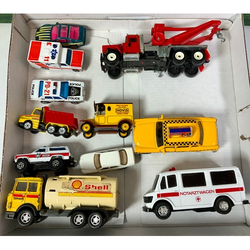 116 - MATCHBOX DIECAST SELECTION, K-15 THE LONDONER BUS, YESTERYEARS, PRESTON TRAMS, K162, PLUS SOME U/B I... 