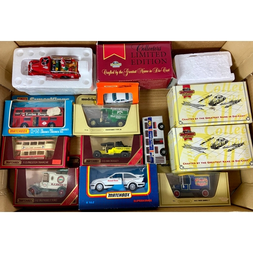 116 - MATCHBOX DIECAST SELECTION, K-15 THE LONDONER BUS, YESTERYEARS, PRESTON TRAMS, K162, PLUS SOME U/B I... 