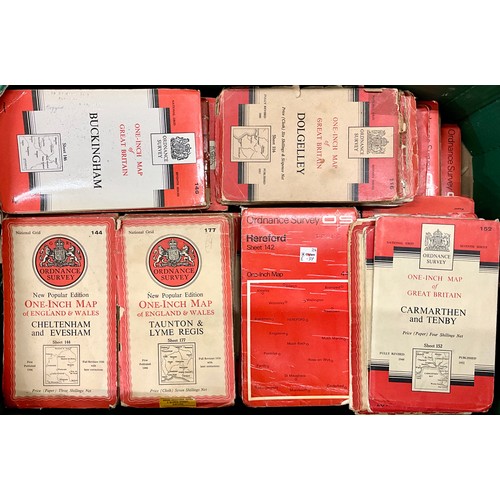 95 - THREE BOXES OF UK ORDNANCE SURVEY CIRCA 1950’S