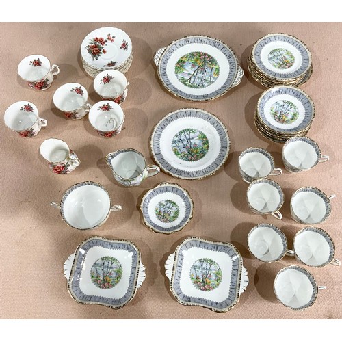 176 - ROYAL ALBERT SILVER BIRCH PART SERVICE ETC