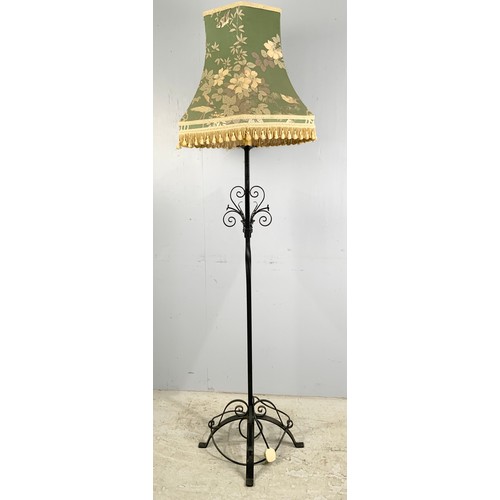 279 - WROUGHT IRON STANDARD LAMP