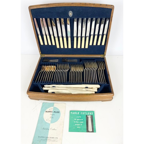 283 - MAPPIN & WEBB OAK CANTEEN OF ATHENIAN CUTLERY LOOKS COMPLETE & UNUSED