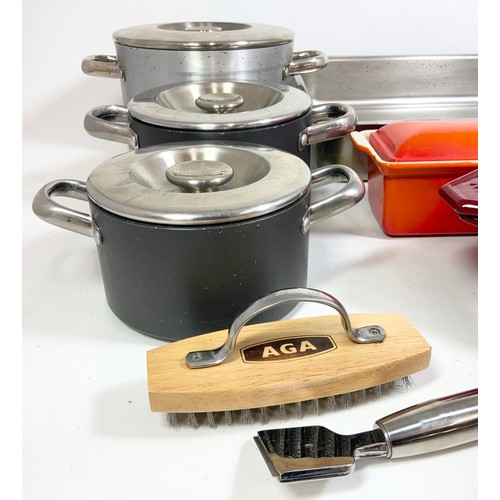 325 - MISCELLANEOUS AGA AND LE CREUSET COOK WARE