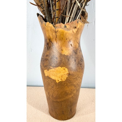 368 - BURR WOOD VASE