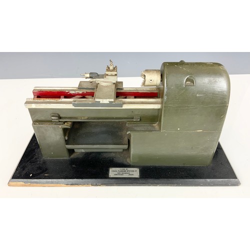 358 - APPRENTICE PIECE, A WOODEN MODEL OF A LATHE