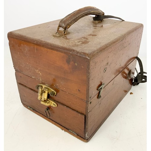 387 - VICTORIAN MAHOGANY CASED ELECTRICAL ‘GADGET’