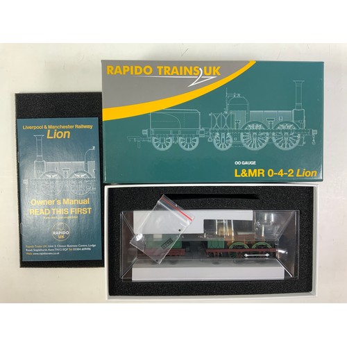 529 - RAPIDO TRAINS, BOXED LIVERPOOL & MANCHESTER LION 913001 1930'S CONDITION, DC/SILENT, APPEARS UNOPENE... 