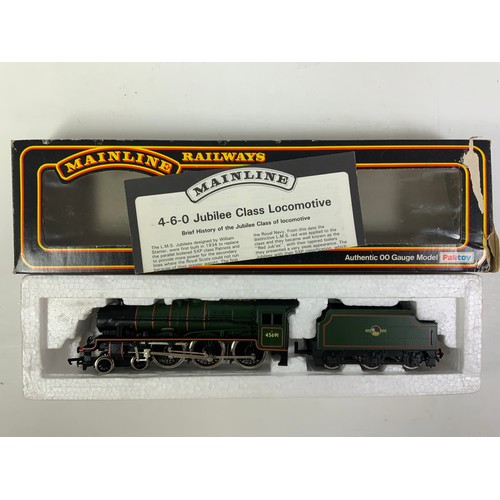 528 - BACHMANN BOXED 31-159 JUBILEE 5711 LMS LINED BLACK FOWLER TENDER, PLUS MAINLINE JUBILEE 45691 ORION