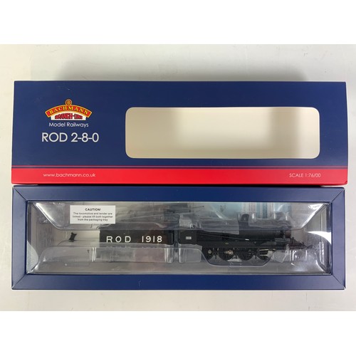 535 - BACHMANN BOXED ROD 2-8-0 1918 WD BLACK, 35-175, 21DCC, APPEARS LITTLE USED