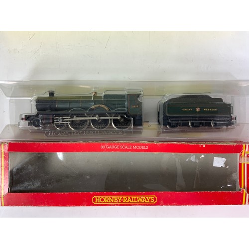 526 - HORNBY R2317 GWR CASTLE 4093 DUNSTER CASTLE, BOXED, HORNBY PART BOXED SAINT CLASS, & BACHMANN 31-801... 