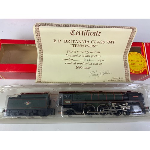 525 - HORNBY BOXED LOCOMOTIVES, R2846 BR STANDARD, 72000 CLAN BUCHANAN, DCC READY, R2187 9F 92220 EVENING ... 