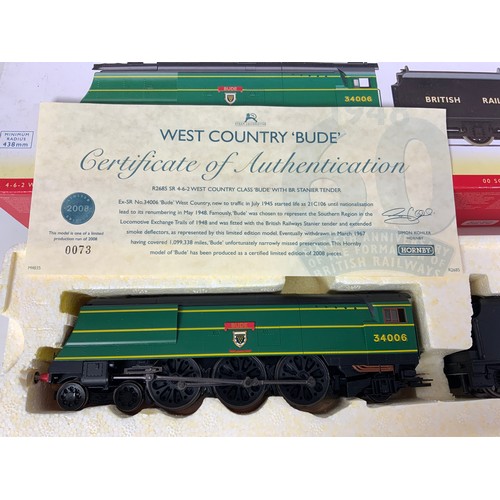 547 - HORNBY BOXED R2685 BR 4-6-2 NATIONALISATION, 34006 BUDE, LIMITED EDITION OF 2000, CERTIFICATE 0073, ... 