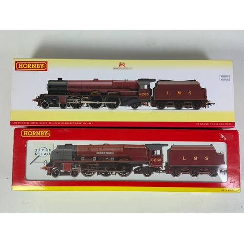 544 - HORNBY, 2 BOXED LOCOMOTIVES, R30001 LMS 4-6-2 PRINCESS ROYAL CLASS, 6203 PRINCESS MARGARET ROSE, DCC... 