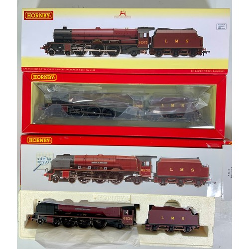 544 - HORNBY, 2 BOXED LOCOMOTIVES, R30001 LMS 4-6-2 PRINCESS ROYAL CLASS, 6203 PRINCESS MARGARET ROSE, DCC... 