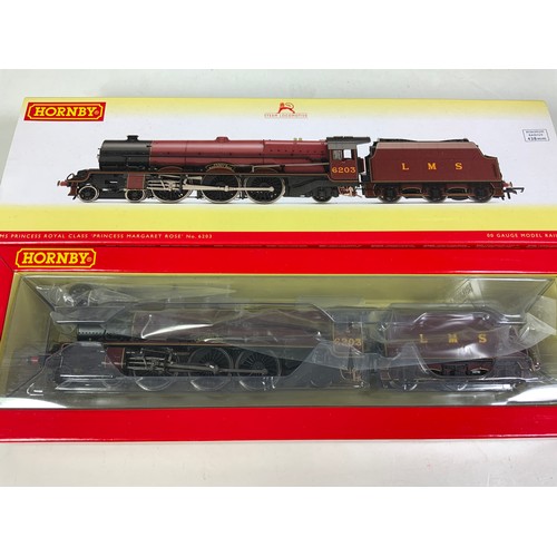 544 - HORNBY, 2 BOXED LOCOMOTIVES, R30001 LMS 4-6-2 PRINCESS ROYAL CLASS, 6203 PRINCESS MARGARET ROSE, DCC... 