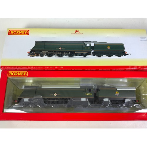 545 - HORNBY BOXED  R3436 MERCHANT NAVY CLASS 35028 CLAN LINE BR, WITH STREAMLINE CASING, BOX ADVISES, DCC... 