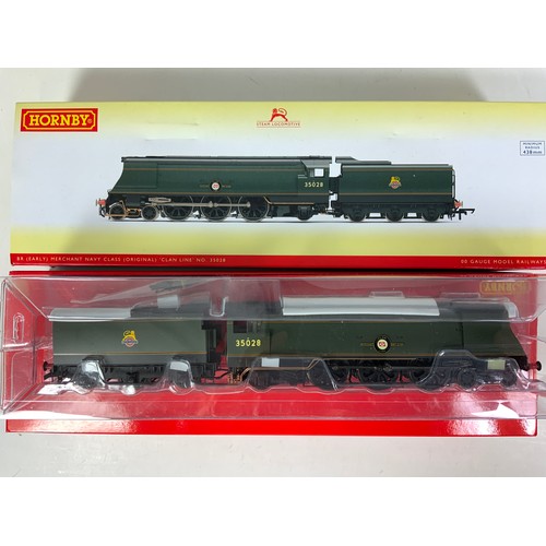 545 - HORNBY BOXED  R3436 MERCHANT NAVY CLASS 35028 CLAN LINE BR, WITH STREAMLINE CASING, BOX ADVISES, DCC... 