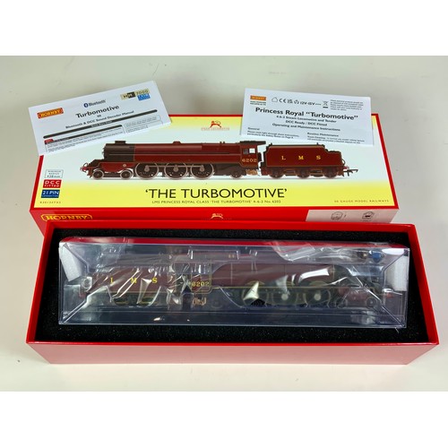 549 - HORNBY R30134TXS, HM 7000 LMS 6202 THE TURBOMOTIVE, BOXED, BOX ADVISES TRIPLEX DIGITAL SOUND FITTED,... 