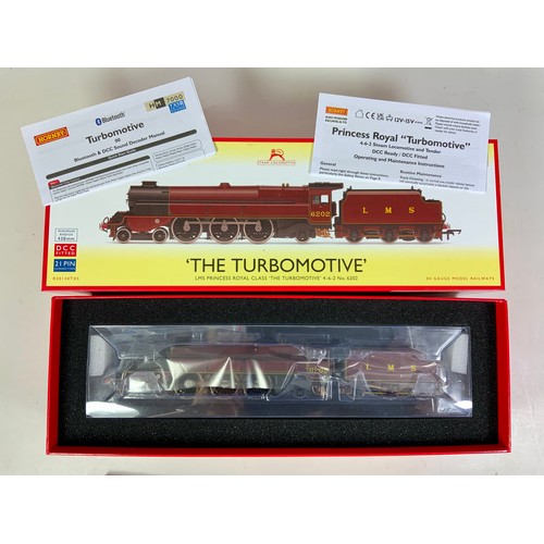 549 - HORNBY R30134TXS, HM 7000 LMS 6202 THE TURBOMOTIVE, BOXED, BOX ADVISES TRIPLEX DIGITAL SOUND FITTED,... 