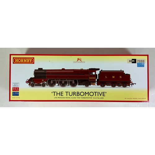 549 - HORNBY R30134TXS, HM 7000 LMS 6202 THE TURBOMOTIVE, BOXED, BOX ADVISES TRIPLEX DIGITAL SOUND FITTED,... 