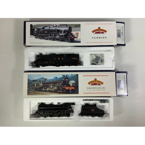 532 - 2 BOXED BACHMANN LOCOMOTIVES, 32-875 FAIRBURN TANK 2691 LMS BLACK, T/W 31-708 LNER B1 61003 GAZELLE ... 