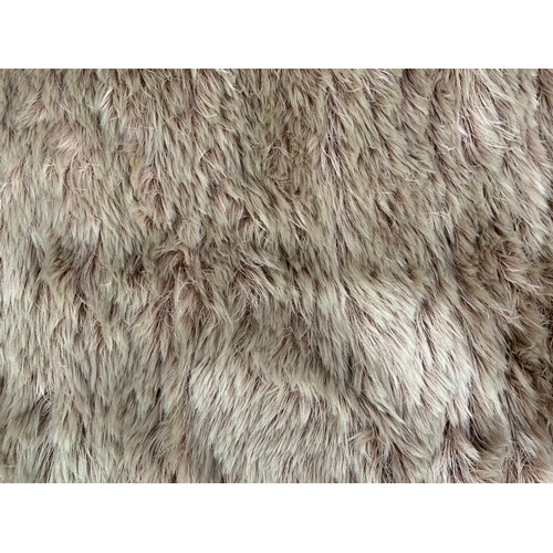 732 - FIELDS SKELMET MOHAIR RUG 137cm x 69cm