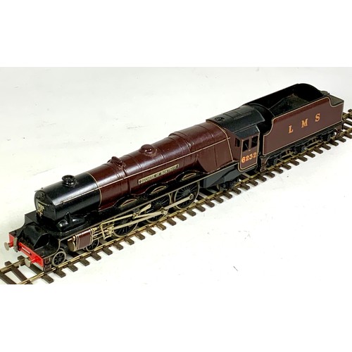 475 - BASSETT LOWKE BOXED 0 GAUGE MODEL OF LMS 4-6-2 6232 DUCHESS OF MONTROSE IN ORIGINAL BOX. ELECTRIC MO... 