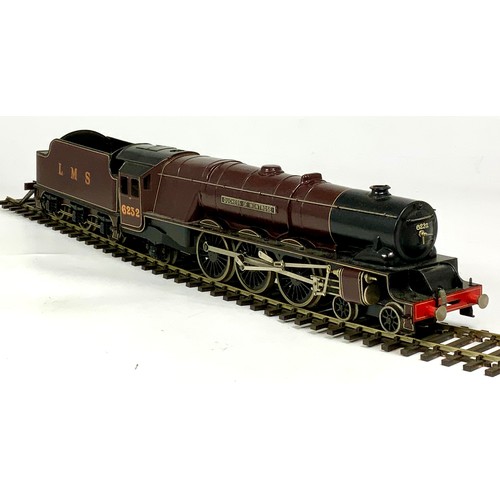 475 - BASSETT LOWKE BOXED 0 GAUGE MODEL OF LMS 4-6-2 6232 DUCHESS OF MONTROSE IN ORIGINAL BOX. ELECTRIC MO... 