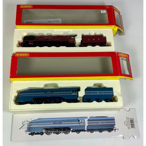 509 - HORNBY, 2 BOXED LOCOMOTIVES, R2230 LMS DUCHES OF BUCCLEUCH, & R2206 CORONATION CLASS, 6220 CORONATIO... 