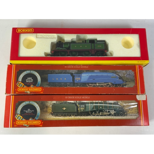 496 - HORNBY BOXED, R372 SEAGULL, R309 60022 MALLARD, & A BOXED R2214B GNR 0-6-2T0-6-2 1720