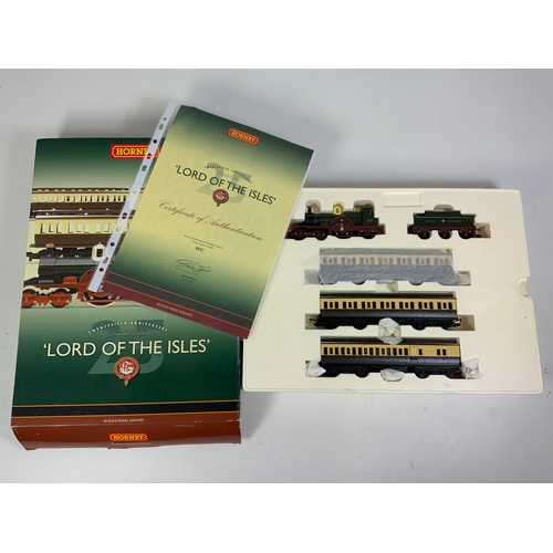 421 - HORNBY, R2560 LORD OF THE ISLES SET, WITH CERT 0827 / 2500, APPEARS LITTLE IF USED