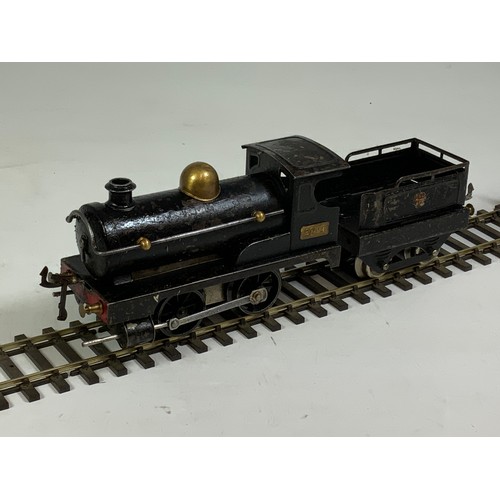 468 - HORNBY EARLY 0 GAUGE LOCOMOTIVE, 2710, BLACK P/W, PLUS ADDITIONAL CLOCKWORK MOTOR & MECCANO MOTOR