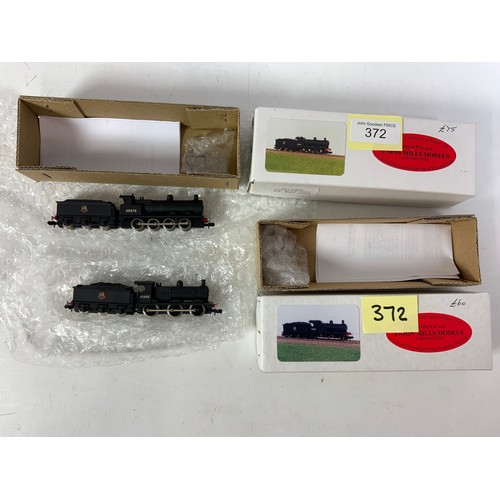 372 - 2 BOXED UNION MILLS MODELS, LNWR CLASS G2 0-8-0 BR BLACK, & BR CLASS 3F 0-6-0 EX MR 43808