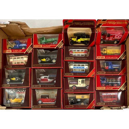 128 - MATCHBOX MODELS OF YESTERYEAR, 35 RED BOXED MODELS & 1 ORANGE BOX