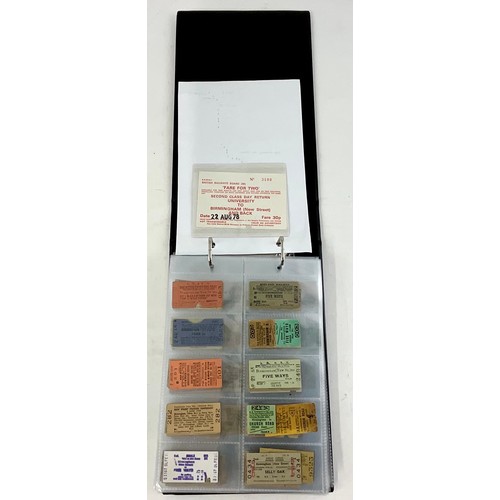 313 - EXTENSIVE COLLECTION OF 117 RAILWAY TICKETS, AS SHOWN, BASED ON THE BIRMINGHAM & GLOUCESTER RAILWAY,... 