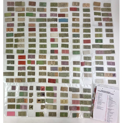 304 - RAILWAY TICKETS, APPROX 250, AS SHOWN, MAINLY FROM THE ROUTE OF THE GREAT CENTRAL RAILWAY. ROUTE INC... 