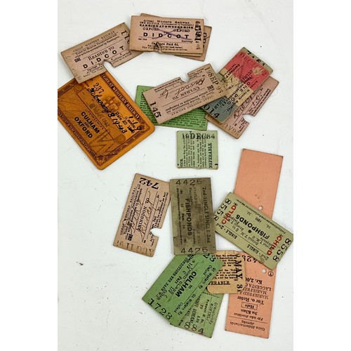 280 - GREAT WESTERN RAILWAY TICKET ENVELOPES, CARRIAGE PAID LABELS DIDCOT TO READING, DIDCOT TO SNOW HILL,... 