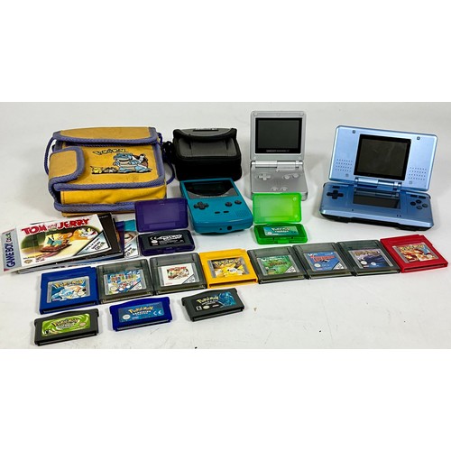 55 - NINTENDO, GAMEBOY COLLECTION GAMEBOY COLOUR, NINTENDO DS, GAME BOY ADVANCE SP, AND MIXED GAMES INC. ... 