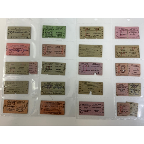 300 - THEMATIC RAILWAY TICKET COLLECTION, COMPRISING MAINLY ROUTES OF THE HEREFORD, ROSS & GLOUCESTER,  IN... 